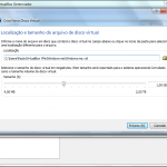 3 - Selecione 1GB de Disco Rígido