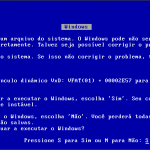 54 - Seja bem vindo à sua primeira blue screen, apenas confirme com S e pressione enter