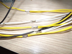 Fios soldados - dois fios para maior transferência de corrente