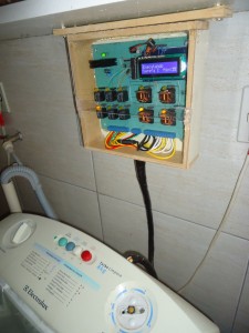 Placa instalada na prateleira e rodando o sistema