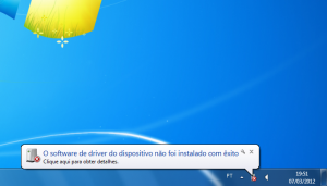 1 - Ao conectar o Arduino, verifique que o windows não consegue instalar os drivers