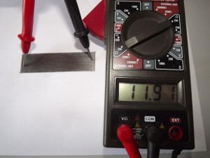 medindo resistor desenvolvido