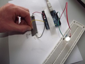 testando led - posicao central
