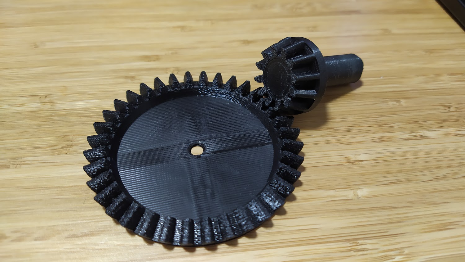 3D Printed Bevel gears by docers